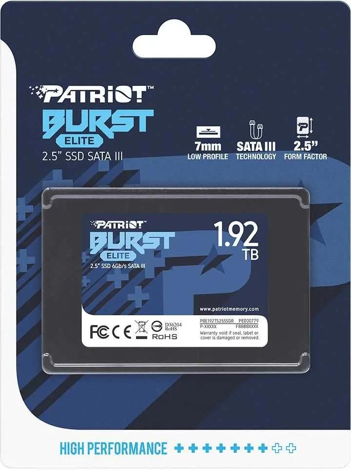 SSD Patriot Burst PBE192TS25SSDR в Молдове | Xstore.md photo 2