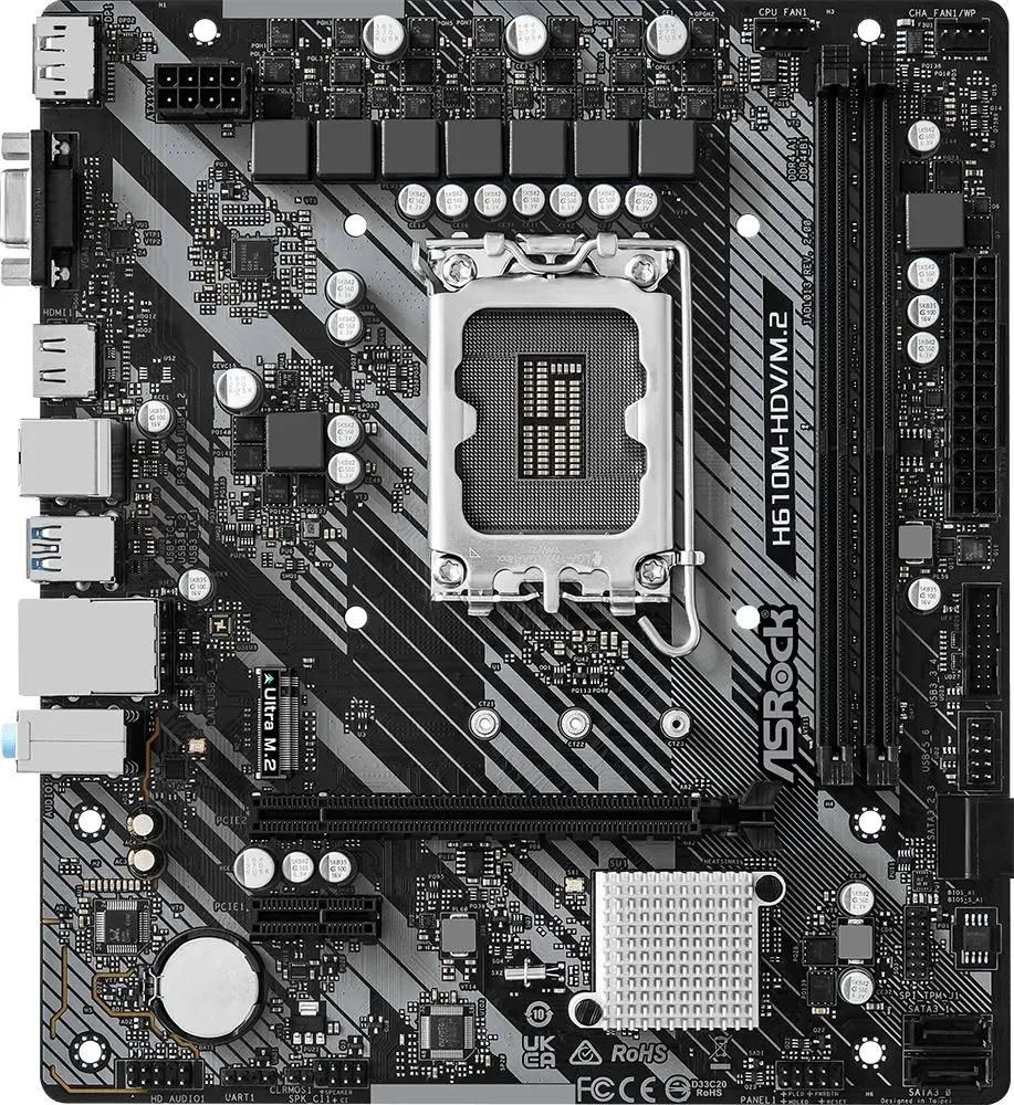 Placă de bază ASRock H610M-HDV/M.2 R2.0 în Moldova - xstore.md photo 2