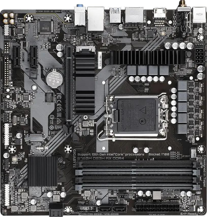 Материнская плата GIGABYTE B760M DS3H AX DDR4 в Молдове - xstore.md photo 0