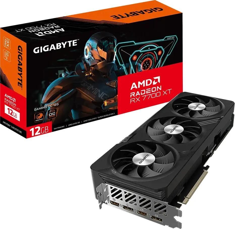 Placă video GIGABYTE Radeon RX 7700 XT GAMING OC 12G - xstore.md photo