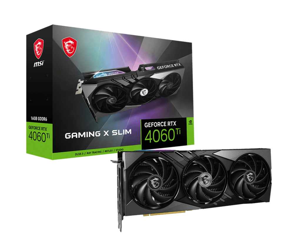 Видеокарта MSI GeForce RTX 4060 Ti GAMING X SLIM 16G - xstore.md photo