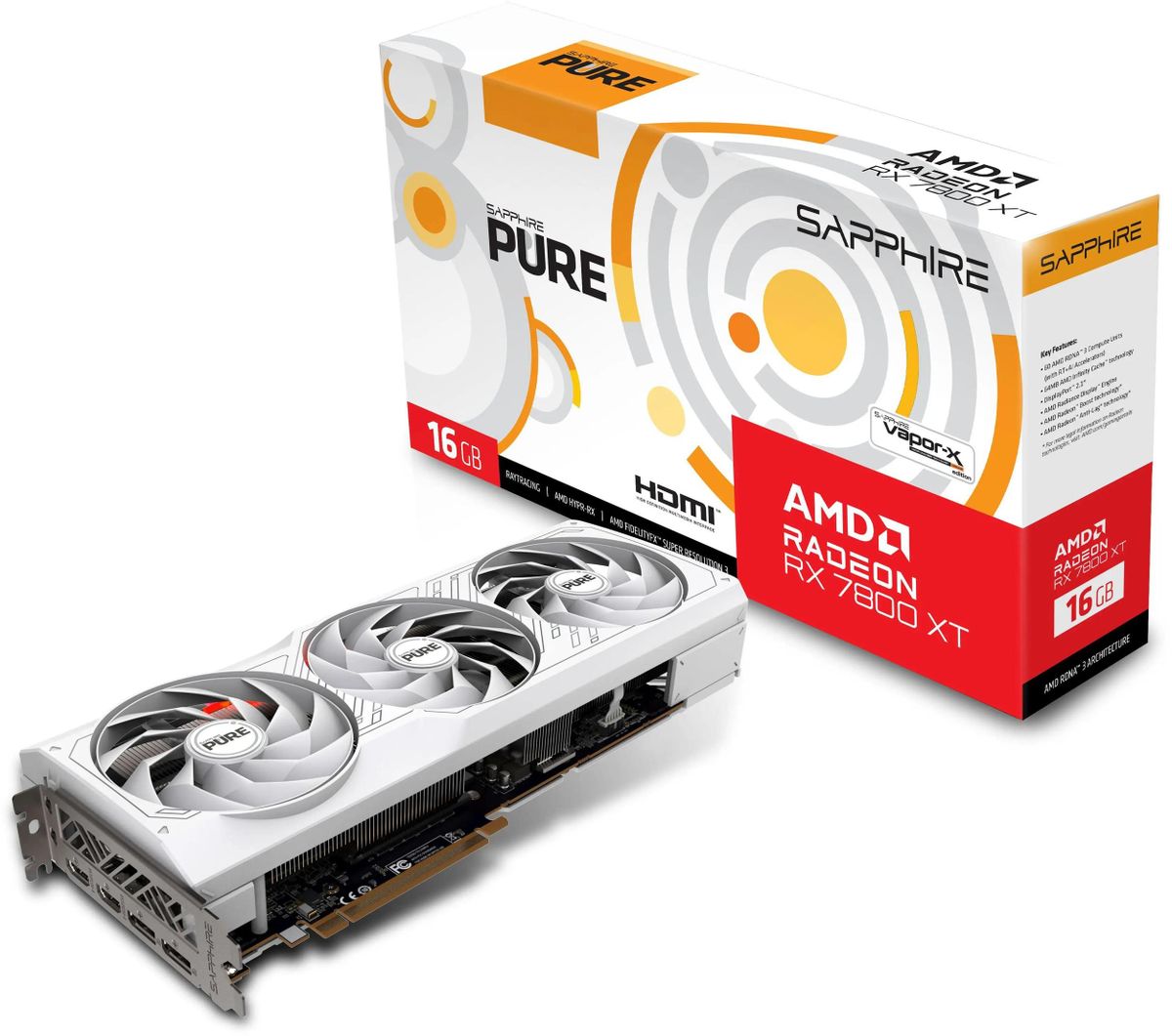 Видеокарта SAPPHIRE PURE Radeon RX 7800 XT - xstore.md photo