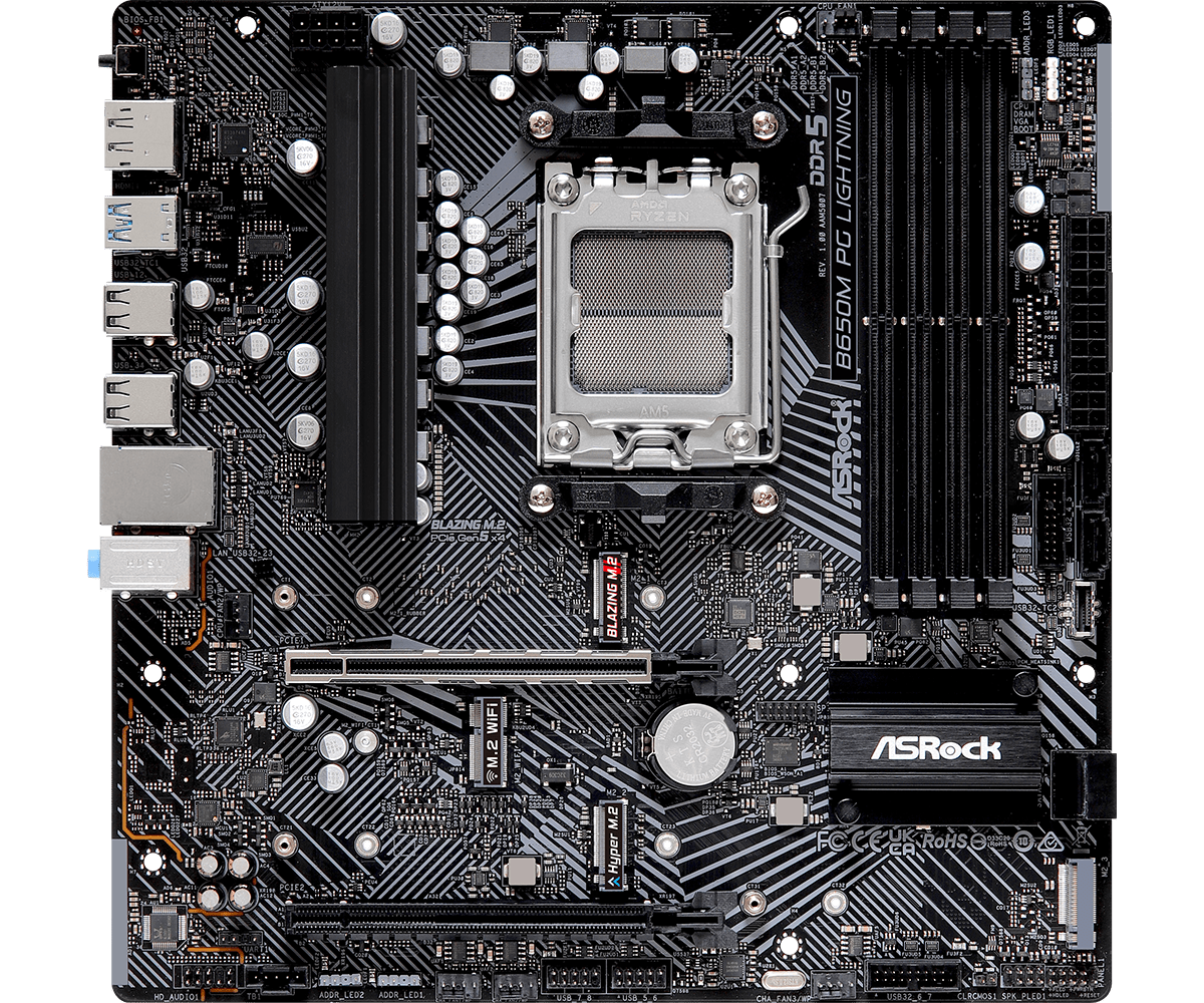 Материнская плата ASRock B650M PG LIGHTNING в Молдове - xstore.md photo 2