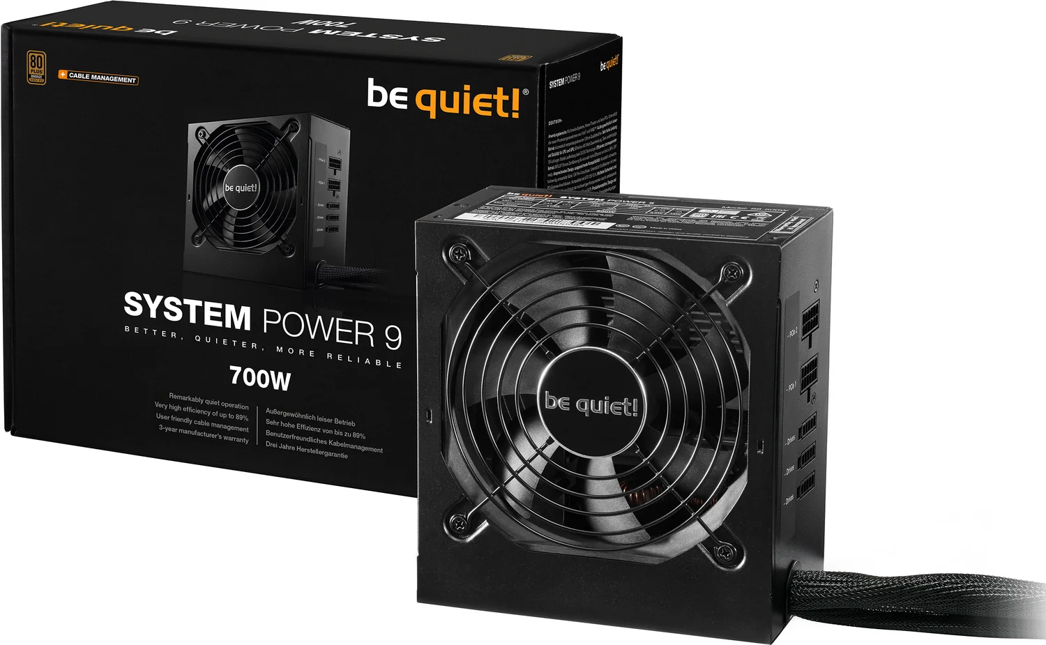 Блок питания be quiet! SYSTEM POWER 9 CM – купить в Молдове - xstore.md photo 1