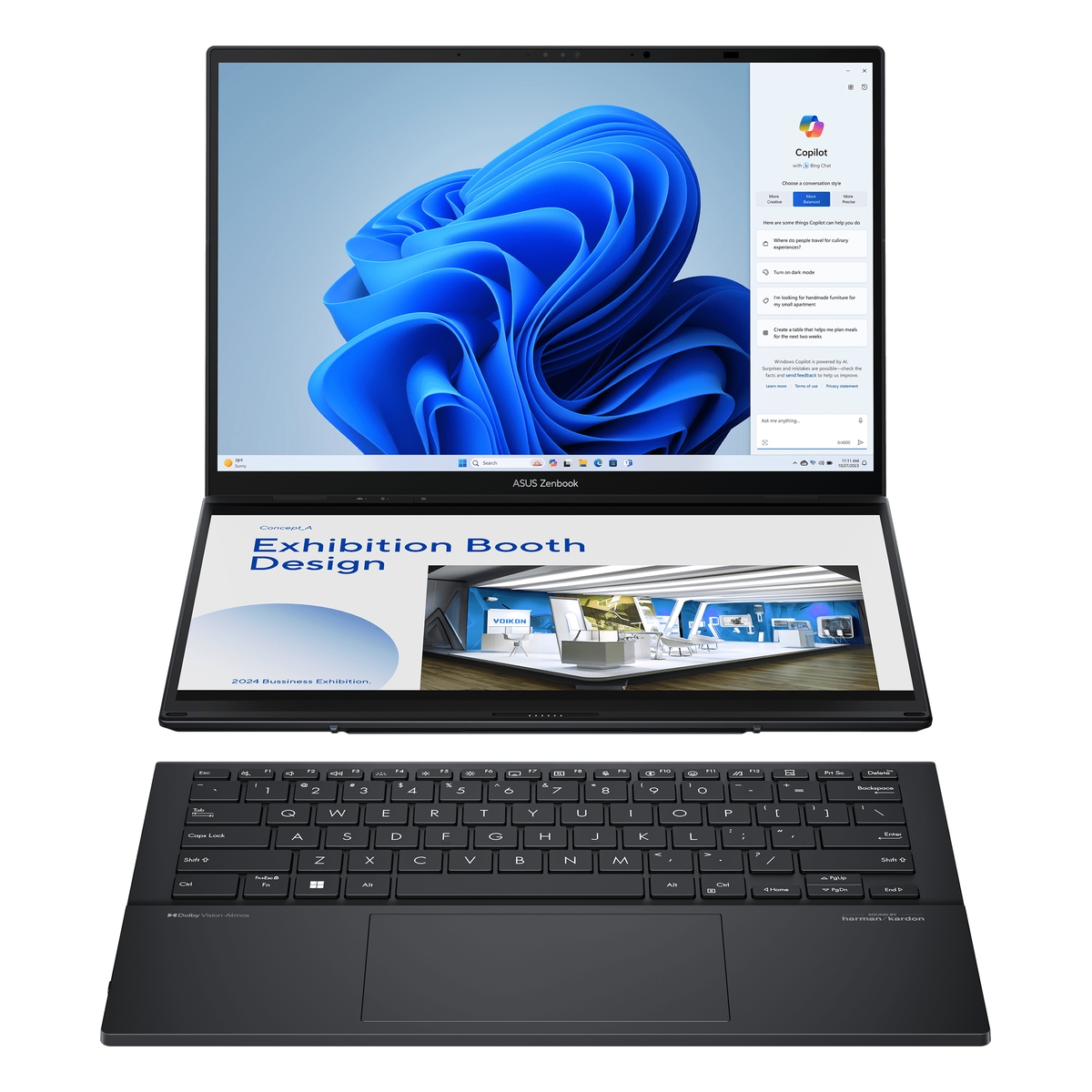 Laptop ASUS ZenBook Duo OLED UX8406MA-QL056W | Xstore.md photo