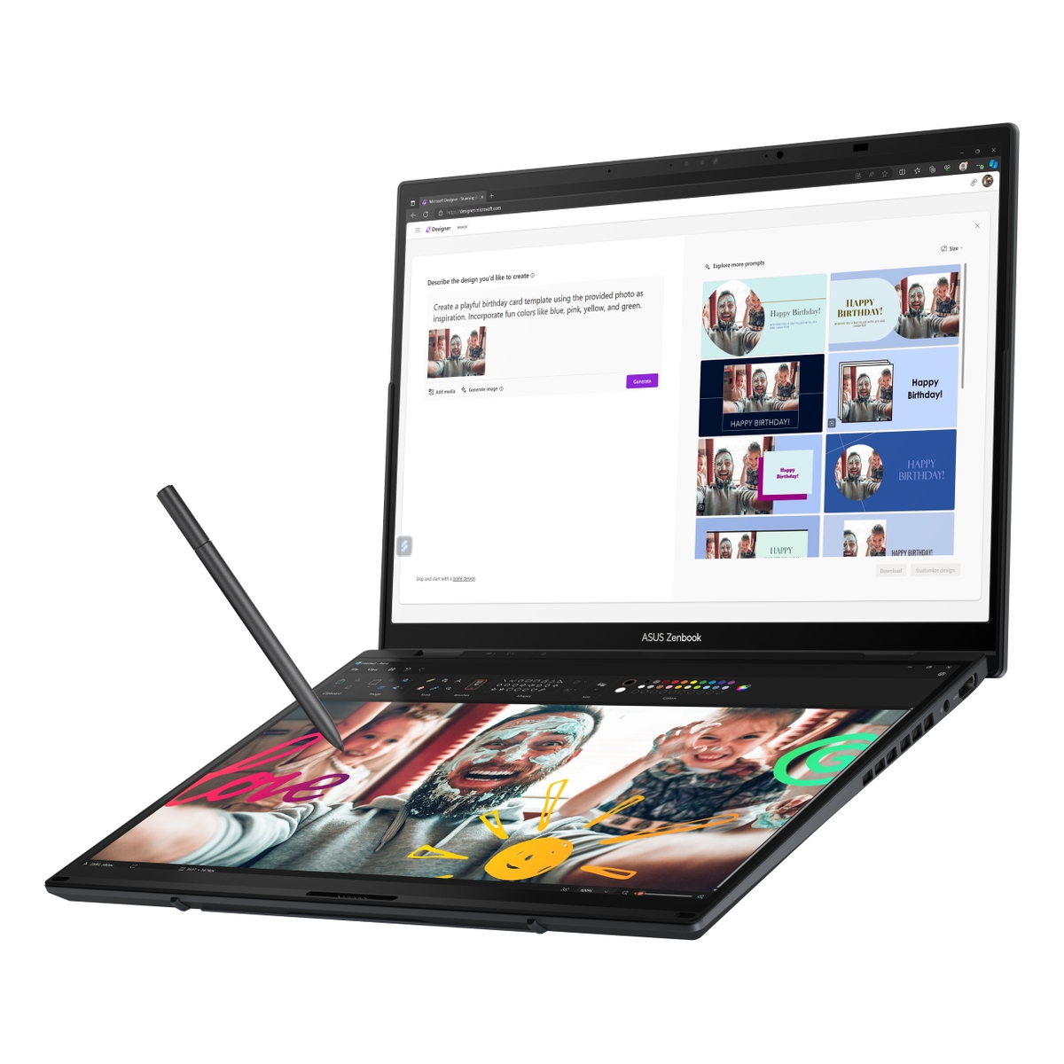 Laptop ASUS ZenBook Duo OLED UX8406MA-QL056W | Xstore.md photo 2