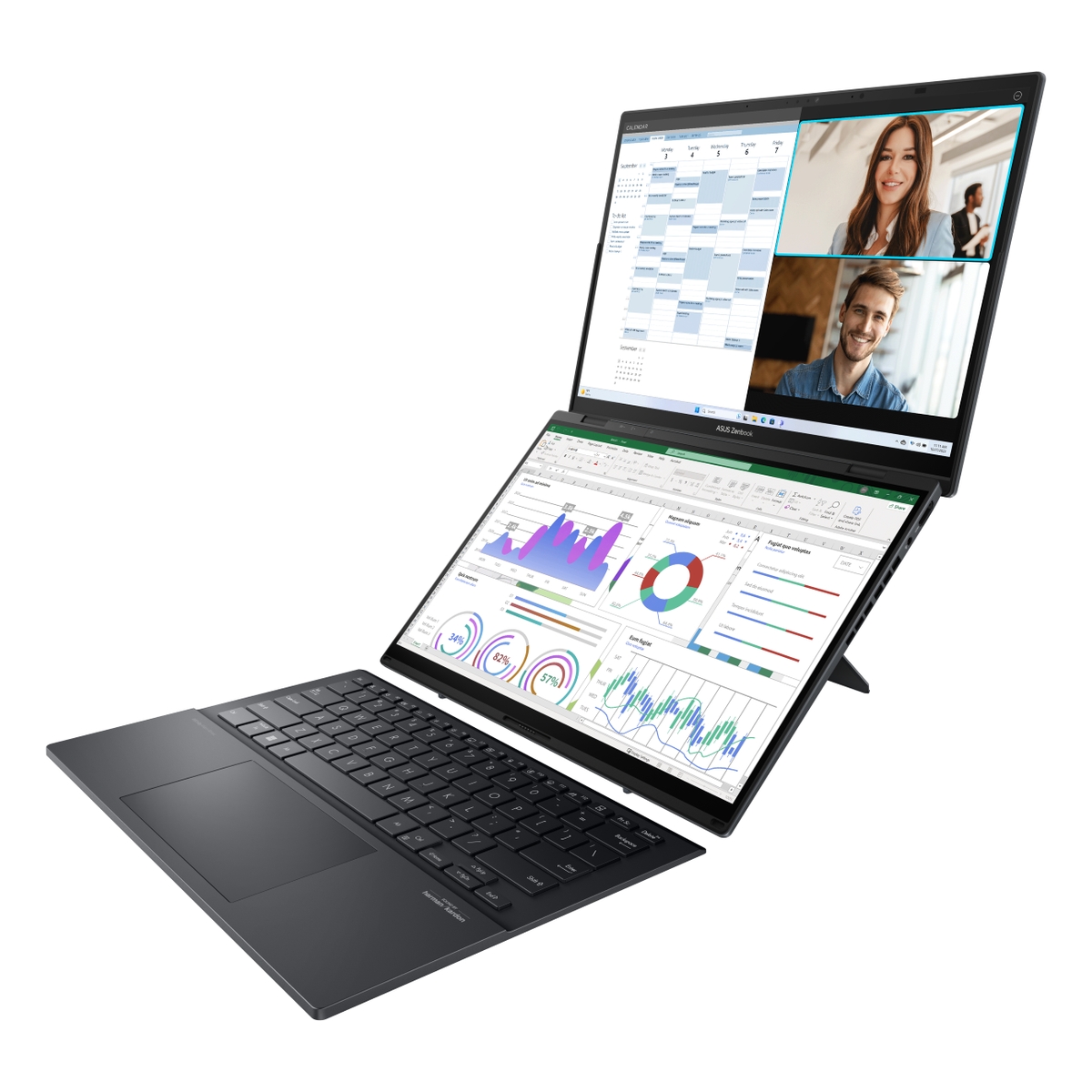 Laptop ASUS ZenBook Duo OLED UX8406MA-QL056W | Xstore.md photo 1
