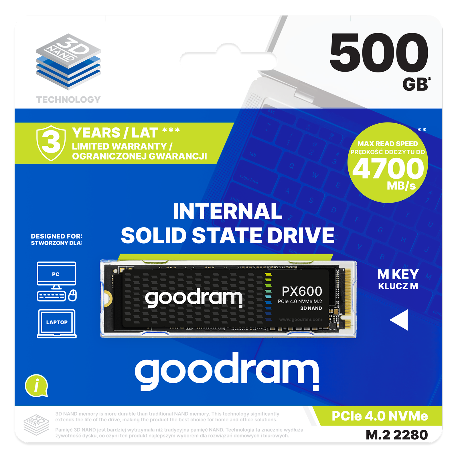 Unitate SSD GOODRAM PX600 Gen2 – cumpără în Moldova | Xstore.md photo 1