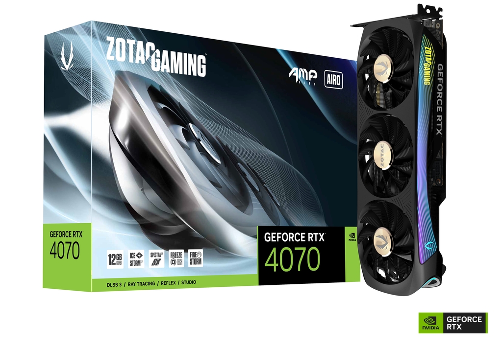 Placă video ZOTAC GeForce RTX 4070 AMP Extreme AIRO - xstore.md photo