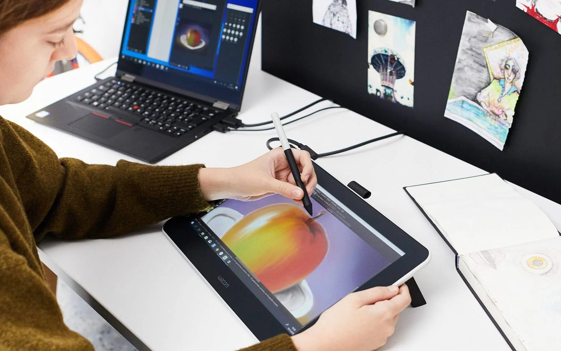 Интерактивный графический дисплей Wacom One 13 DTC133W0B - xstore.md photo 1