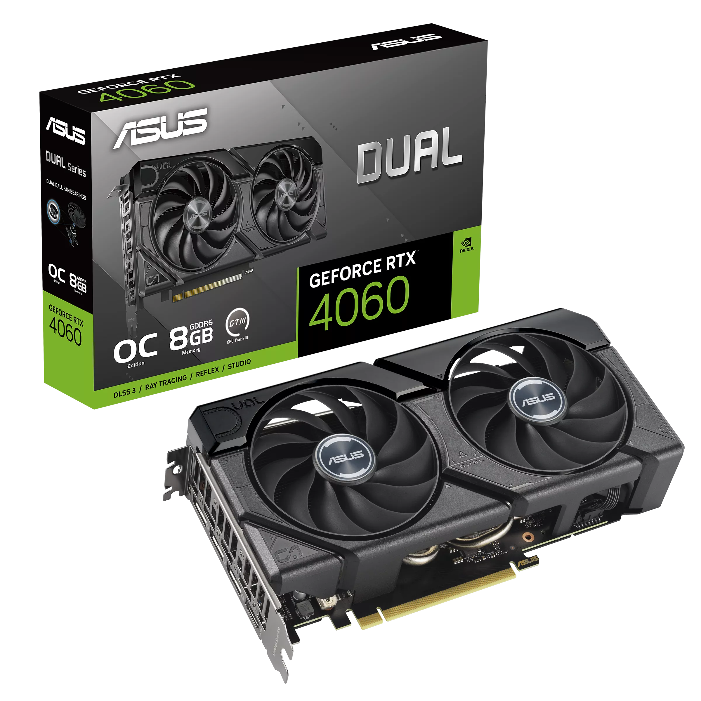 Видеокарта ASUS Dual GeForce RTX 4060 EVO OC Edition 8G - xstore.md photo