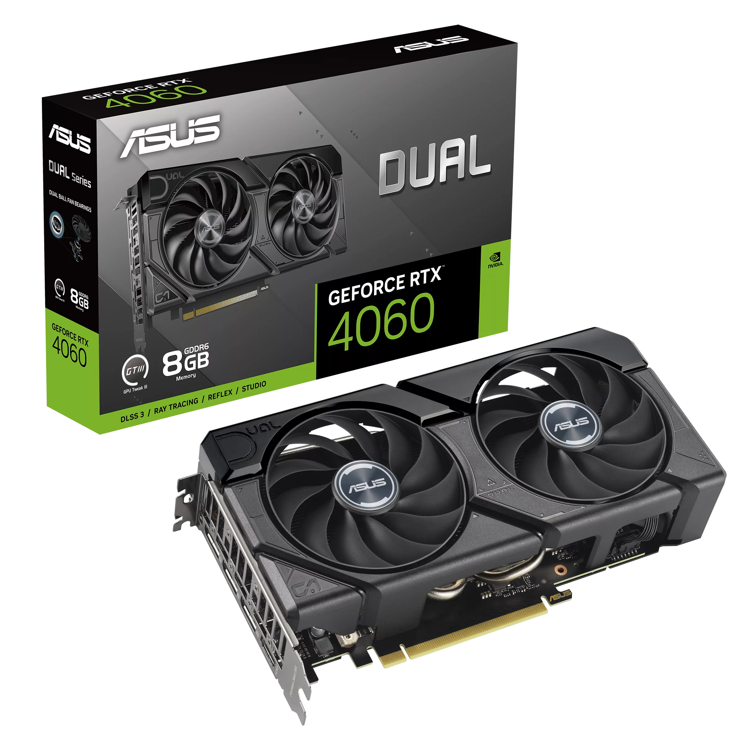 Видеокарта ASUS Dual GeForce RTX 4060 EVO 8GB - xstore.md photo