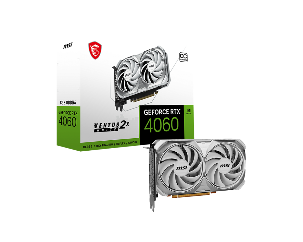 Видеокарта MSI GeForce RTX 4060 VENTUS 2X WHITE 8G OC - xstore.md photo
