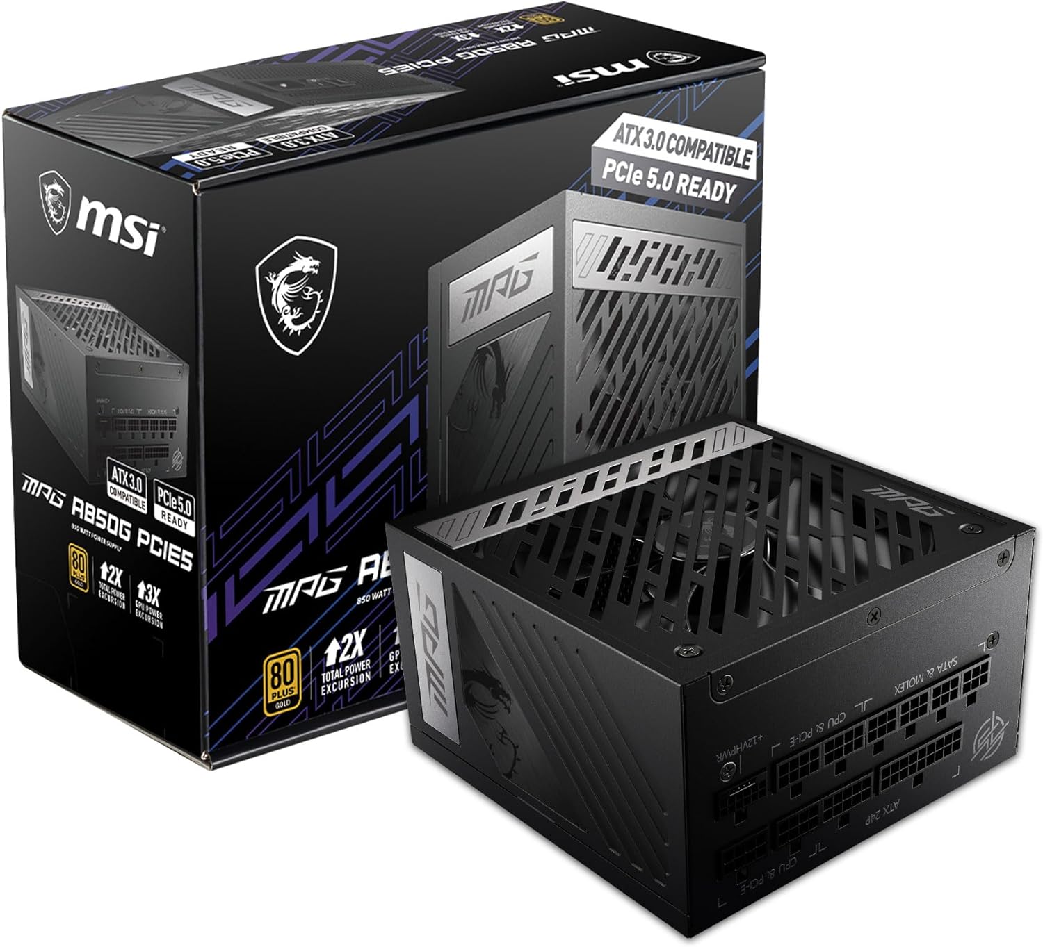 Sursa de alimentare MSI MPG A850G PCIE5 în Moldova - xstore.md photo