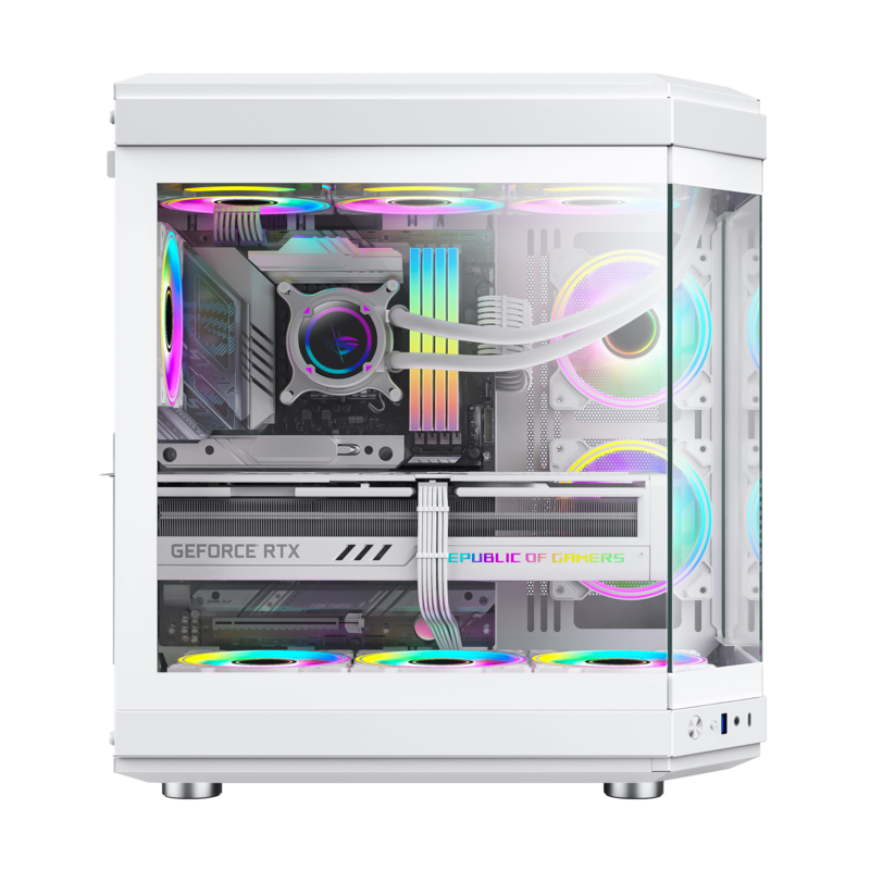 Carcasă PC Gamemax Hype, White în Moldova - xstore.md photo 2