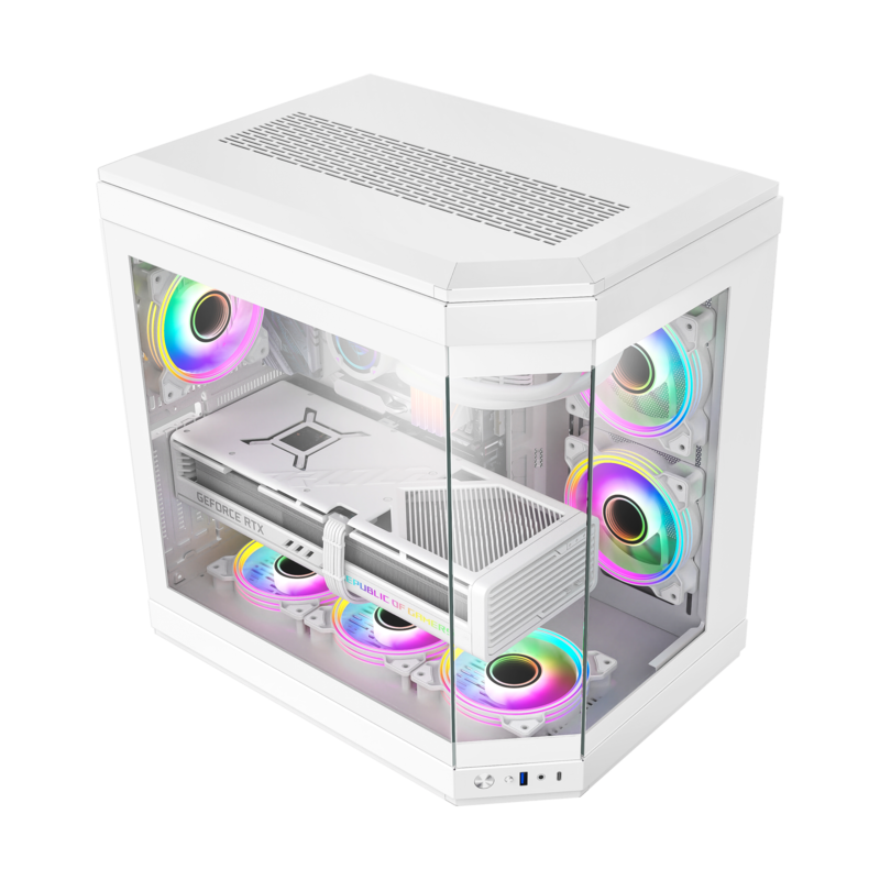 Carcasă PC Gamemax Hype, White în Moldova - xstore.md photo 3