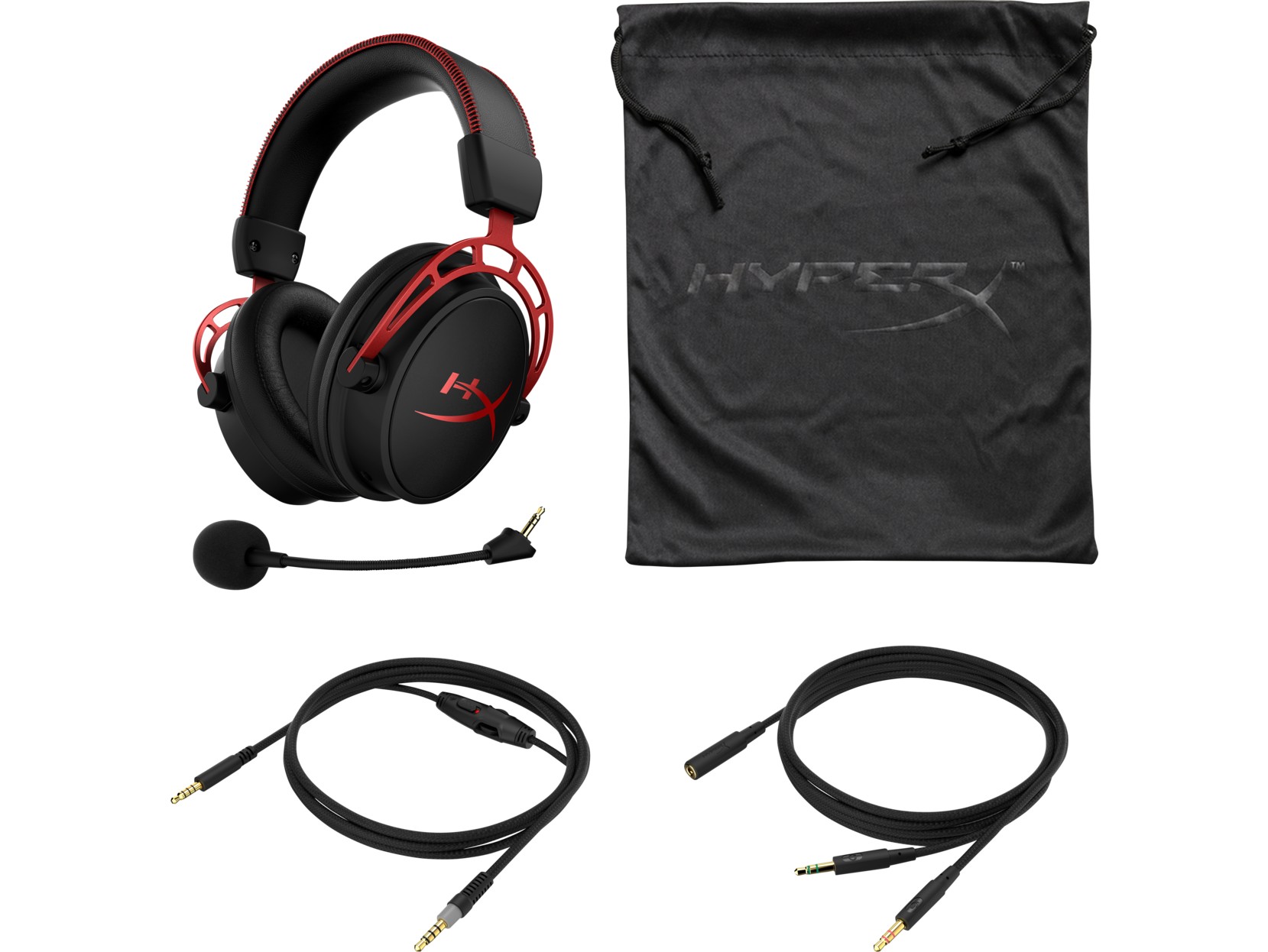 Căști Gaming HyperX Cloud Alpha, Black/Red - xstore.md photo 3