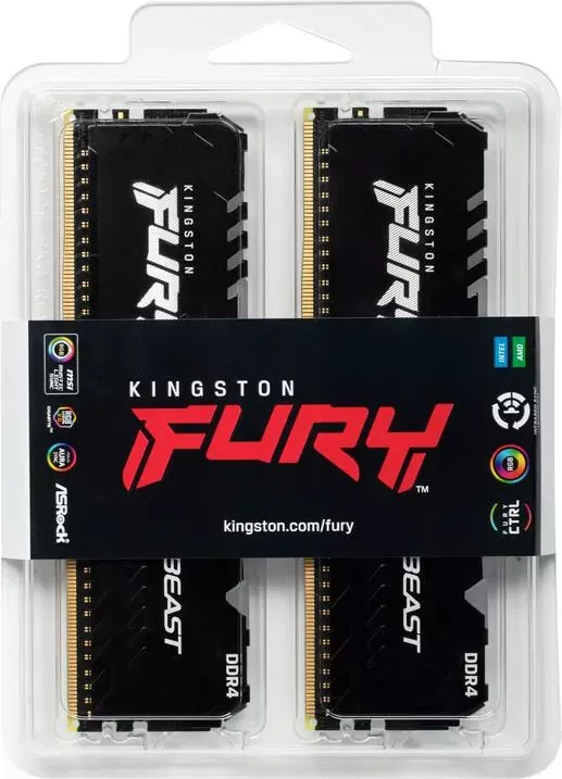 Оперативная память Kingston FURY Beast RGB KF437C19BB2A/8 - xstore.md photo 2