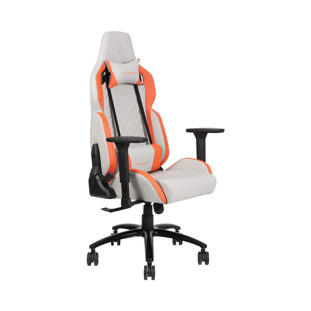 Scaun Gaming 1STPLAYER DK2 PRO, Gray/Orange - xstore.md photo 1