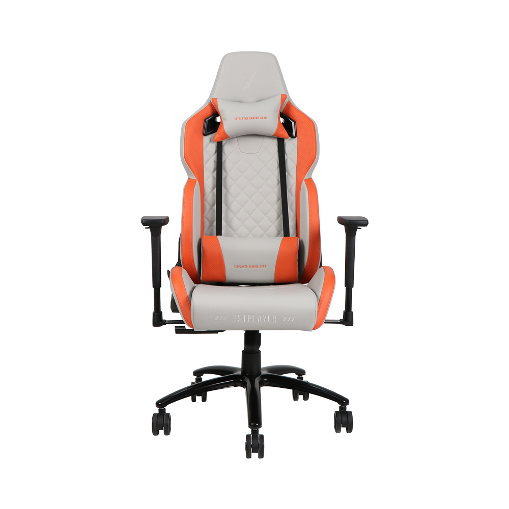 Scaun Gaming 1STPLAYER DK2 PRO, Gray/Orange - xstore.md photo