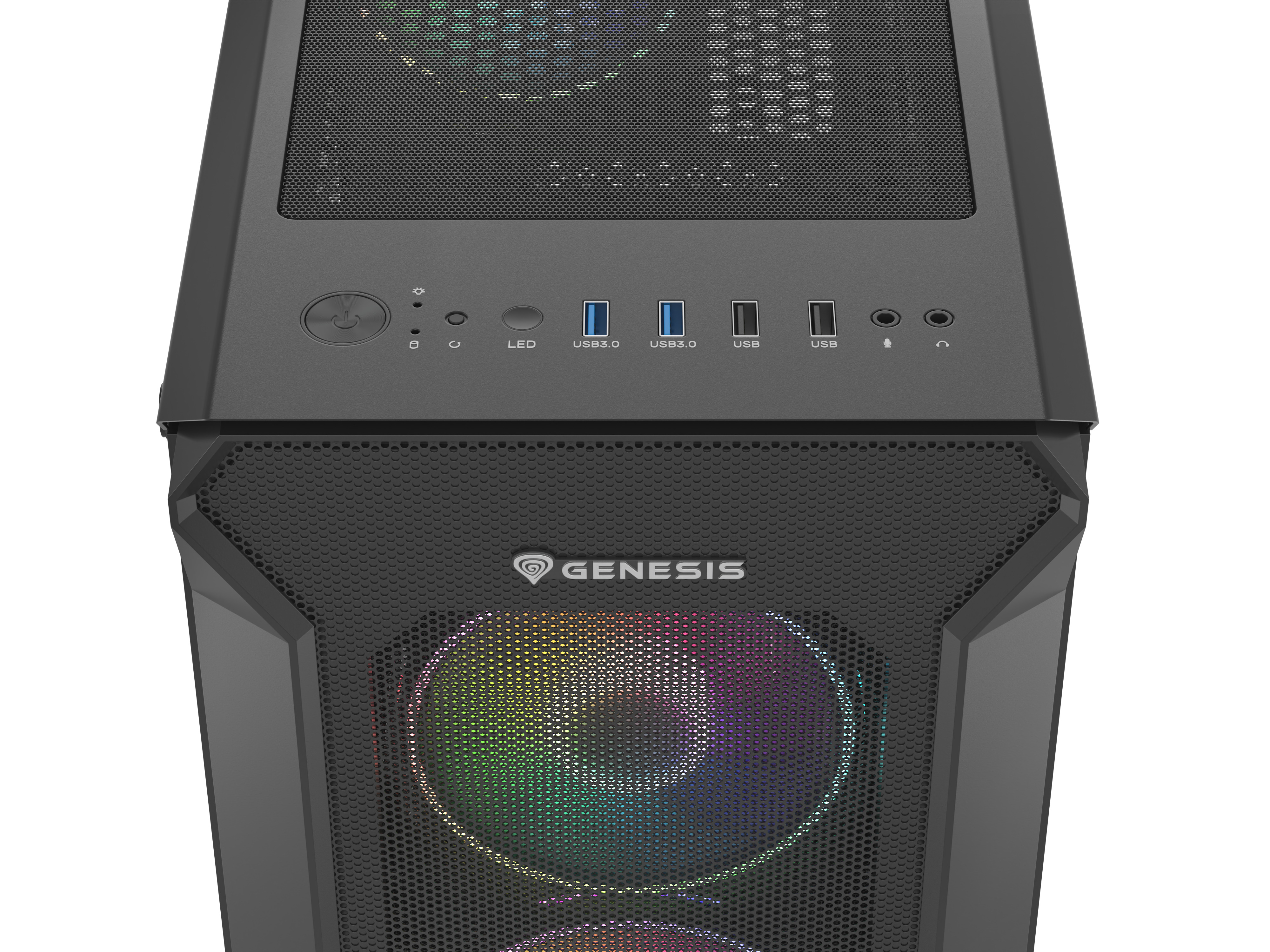 Carcasă Genesis IRID 505 V2, Black în Moldova - xstore.md photo 2