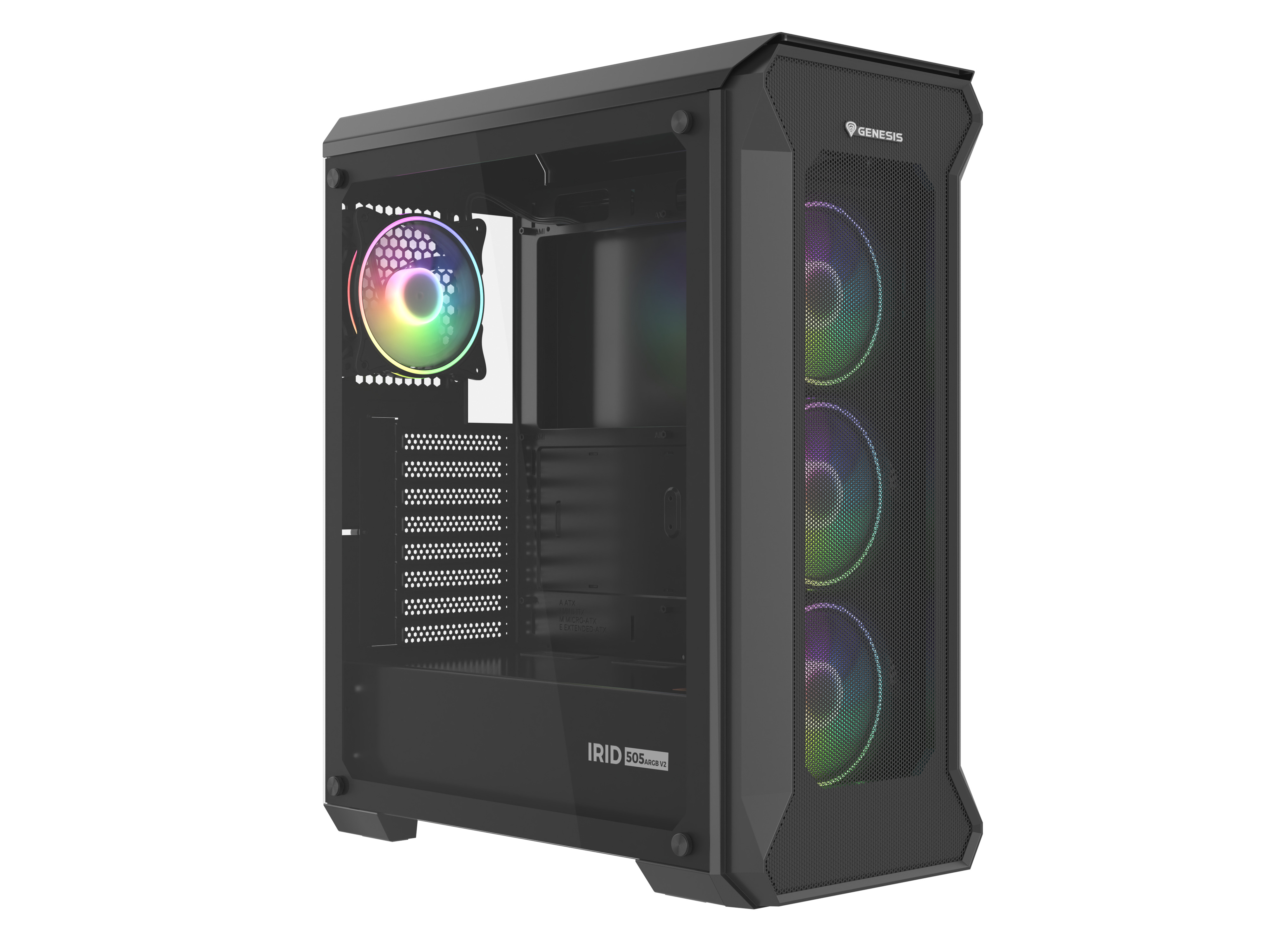 Carcasă Genesis IRID 505 V2, Black în Moldova - xstore.md photo 8