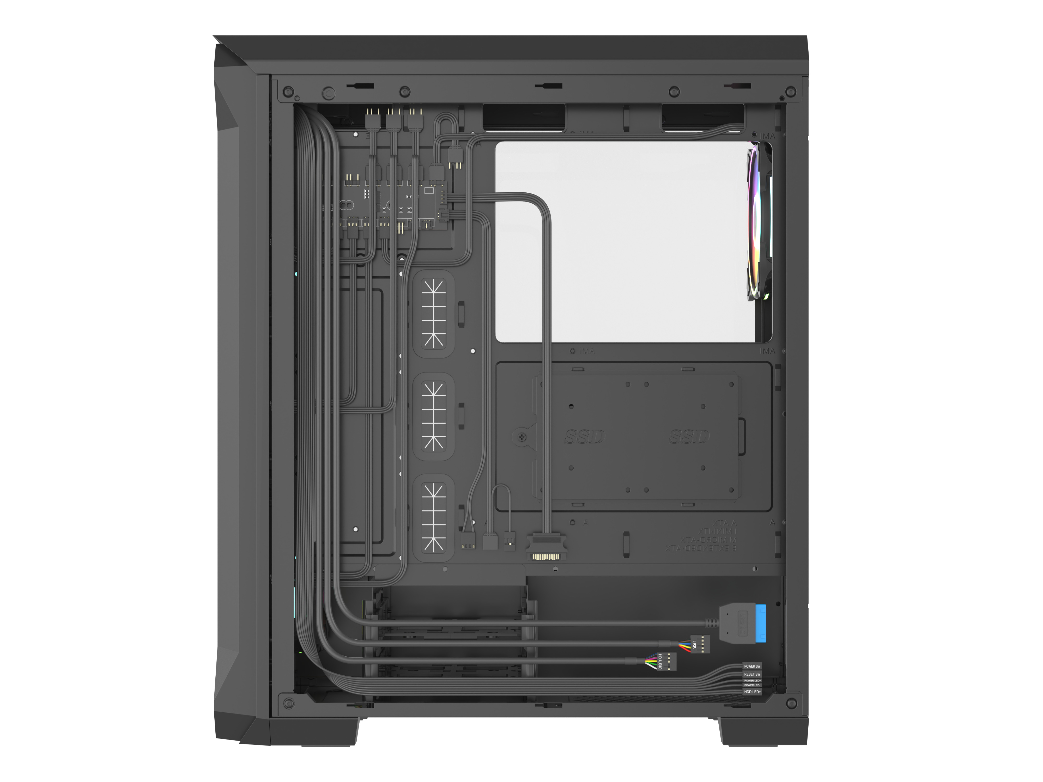 Carcasă Genesis IRID 505 V2, Black în Moldova - xstore.md photo 11