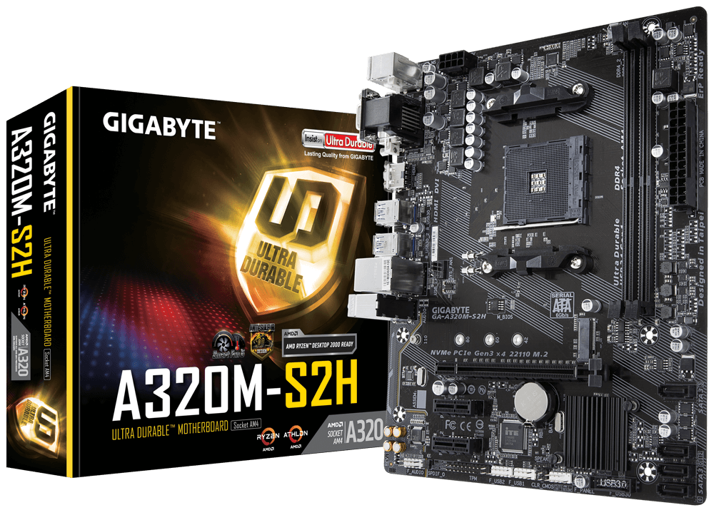 Материнская плата Gigabyte GA-A320M-S2H - xstore.md photo