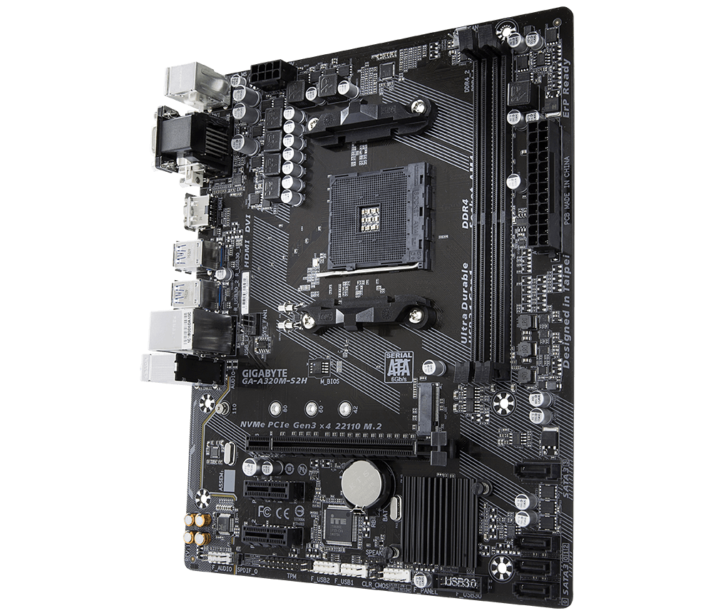 Материнская плата Gigabyte GA-A320M-S2H - xstore.md photo 1