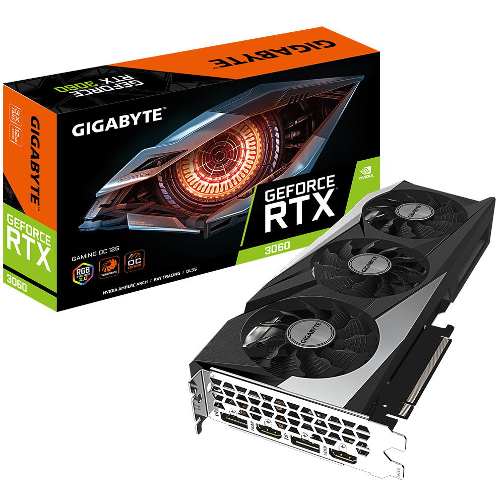 Видеокарта GIGABYTE GIGABYTE GeForce RTX 3060 GAMING OC (rev. 2.0) - xstore.md photo