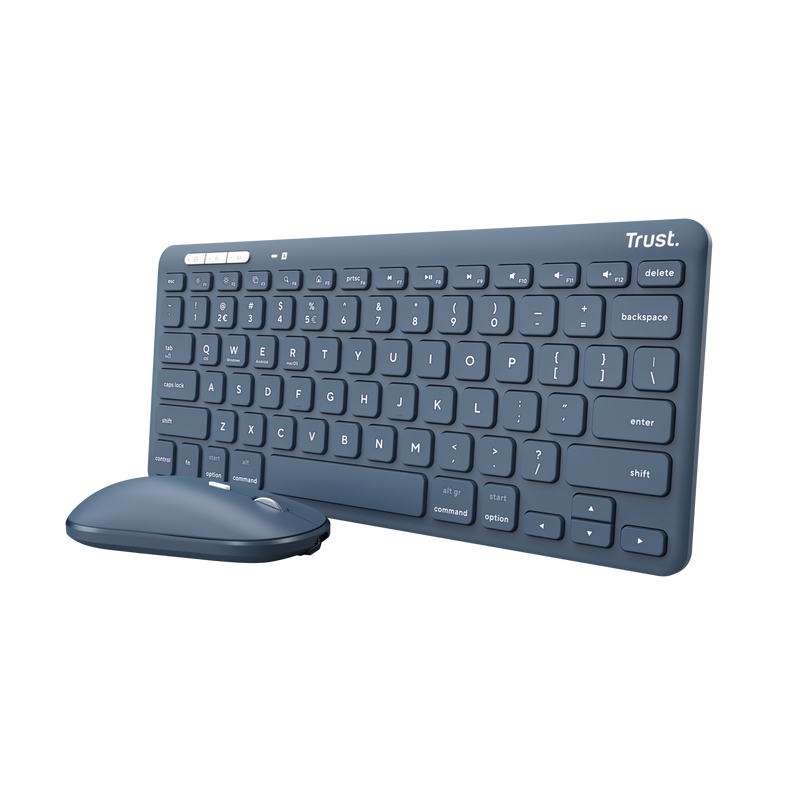 Tastatură fără fir + Mouse Trust Lyra, Blue în Moldova - xstore.md photo