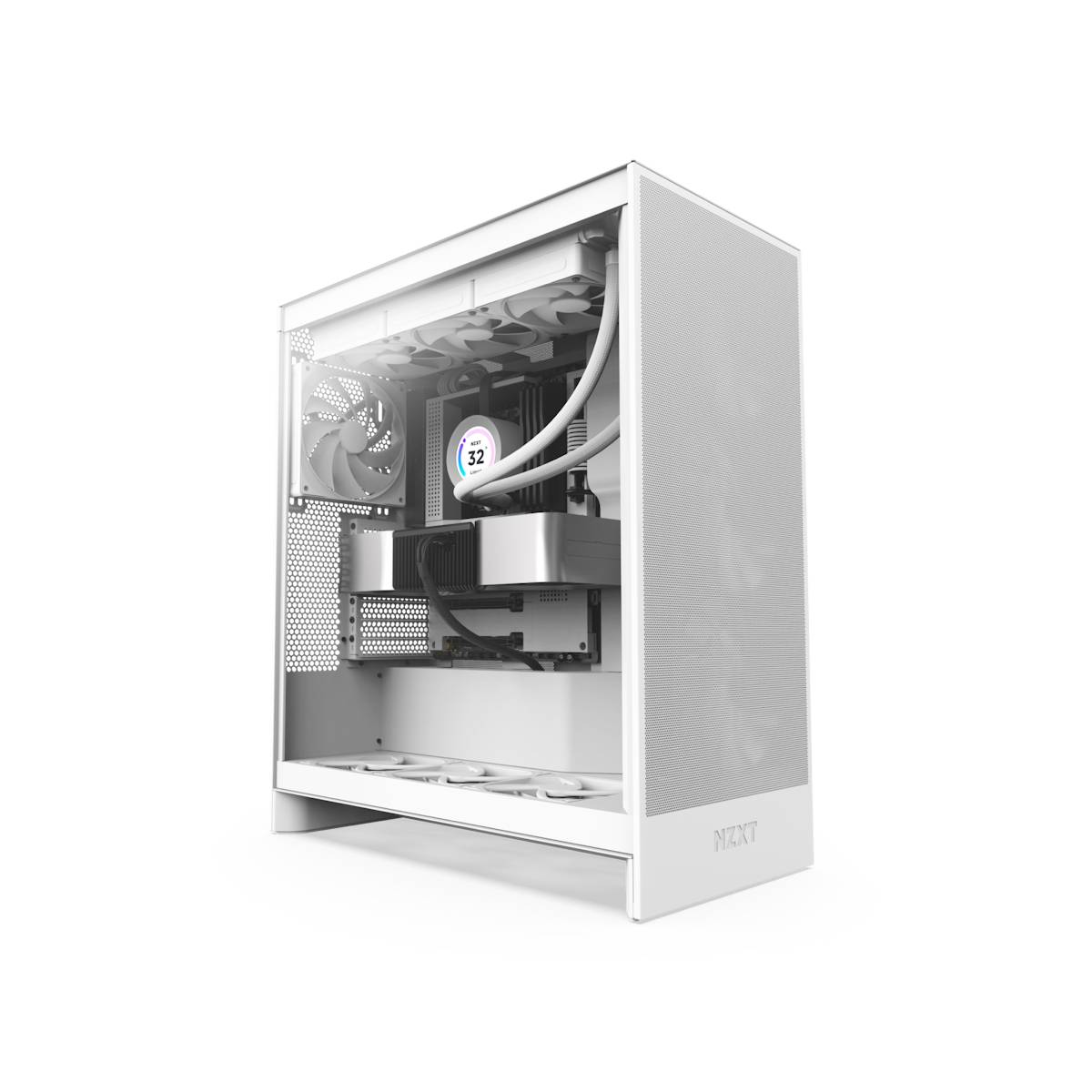 Carcasă PC NZXT H7 Flow (CM-H72FW-01) în Moldova - xstore.md photo