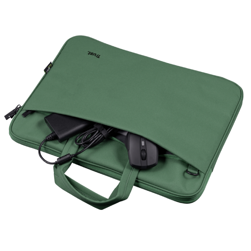 Geanta pentru laptop 16❞ Trust Bologna Slim, Green - xstore.md photo 1