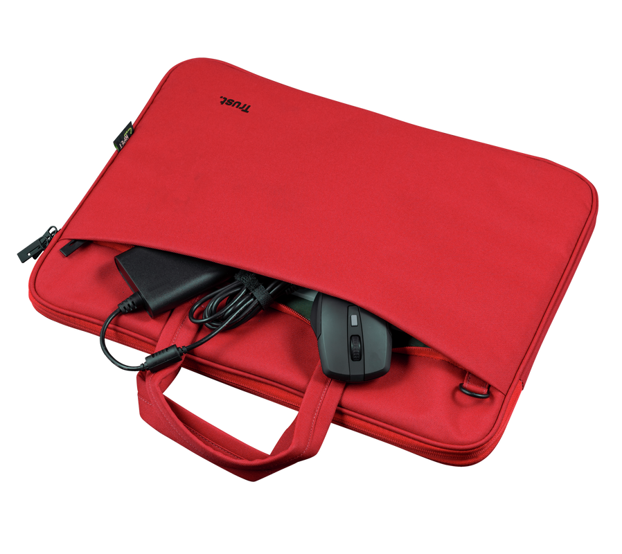 Geanta pentru laptop 16❞ Trust Bologna Slim, Red - xstore.md photo 1