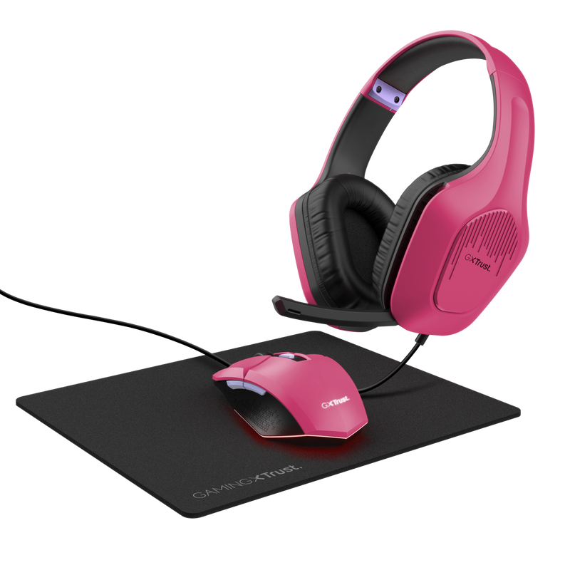 Gaming Combo Set Trust GXT 790, Pink в Молдове - xstore.md photo