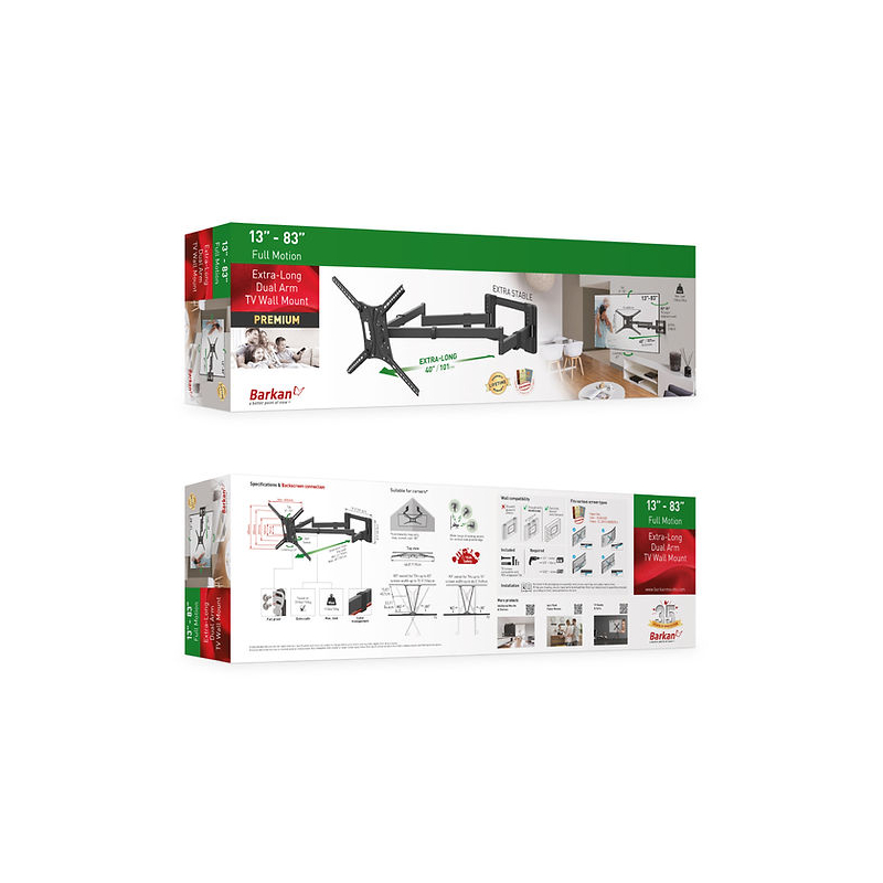 Suport TV ajustabil BARKAN BM464XL – în Moldova - xstore.md photo 2