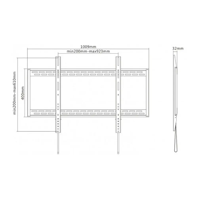 Suport TV fixat Reflecta Plano Flat 100-9060 – în Moldova - xstore.md photo 0