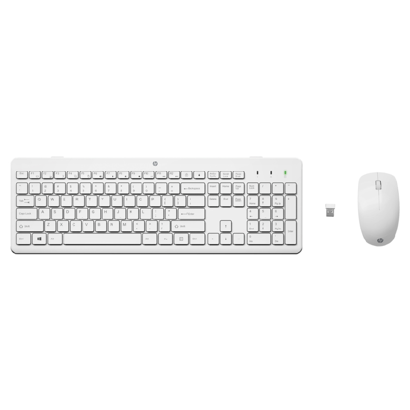 Tastatură fără fir + Mouse HP 230, White - xstore.md photo