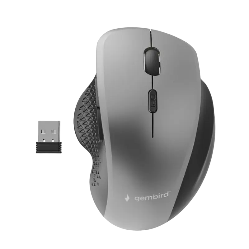 Wireless Mouse Gembird MUSW-6B-02, Grey în Moldova - xstore.md photo 0