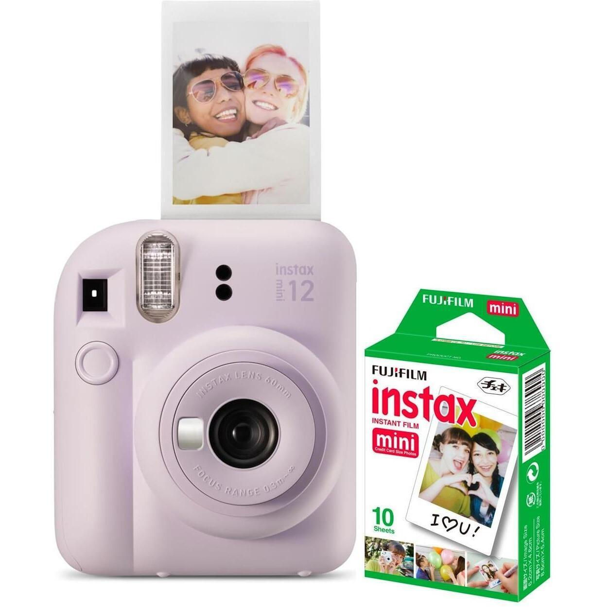 Фотоаппарат моментальной печати Fujifilm Instax Mini 12, Lilac Purple + Film Mini 2x10 - xstore.md photo