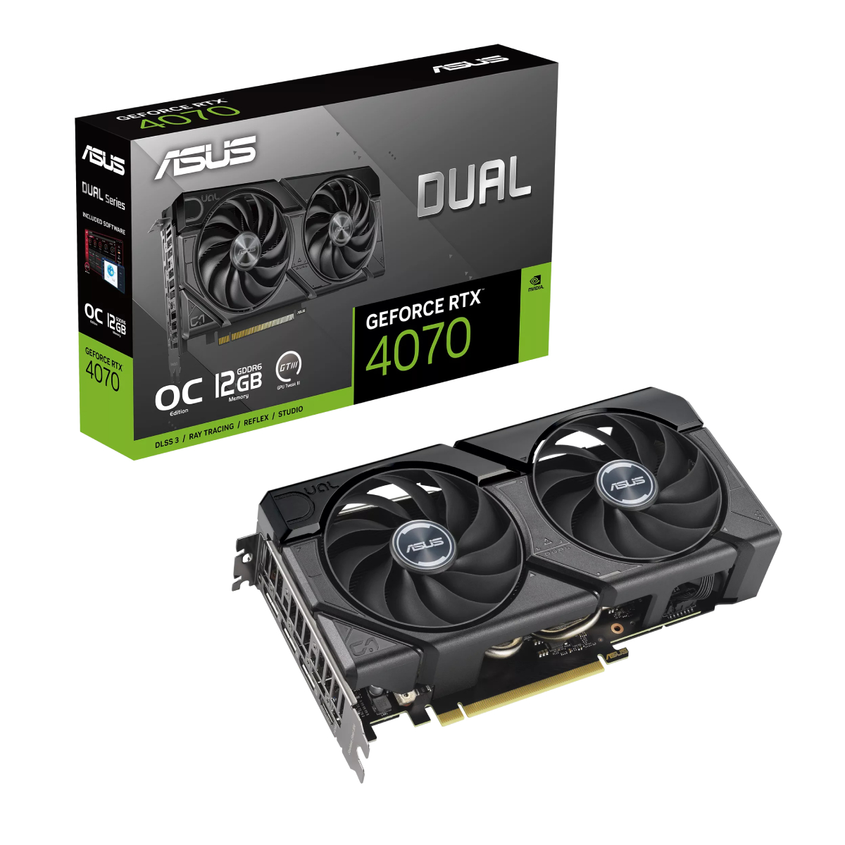 Видеокарта ASUS Dual GeForce RTX 4070 EVO OC GDDR6 - xstore.md photo