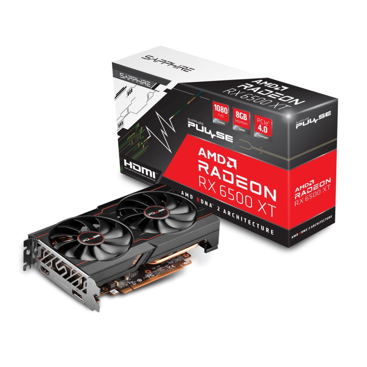 Видеокарта SAPPHIRE PULSE Radeon RX 6500 XT OC 8GB - xstore.md photo