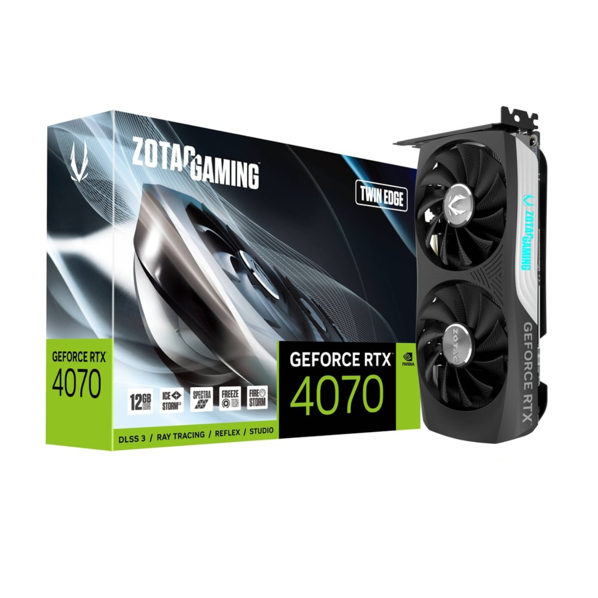 Видеокарта ZOTAC GeForce RTX 4070 Twin Edge - xstore.md photo