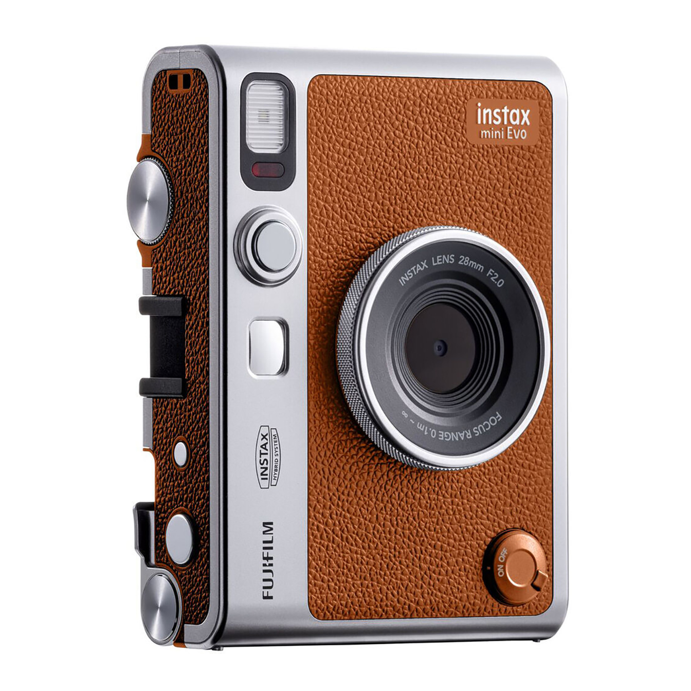 Фотоаппарат моментальной печати Fujifilm Instax Mini Evo Brown с чехлом, фотоальбомом и пленкой (2x10) - xstore.md photo 1