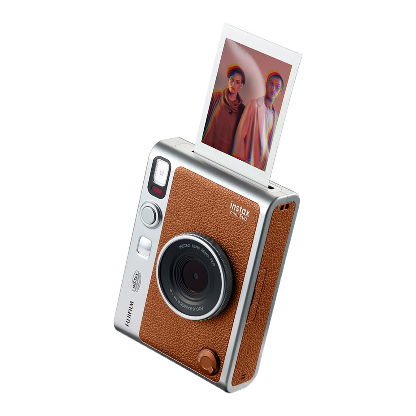 Фотоаппарат моментальной печати Fujifilm Instax Mini Evo Brown с чехлом, фотоальбомом и пленкой (2x10) - xstore.md photo 2