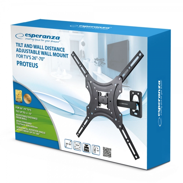Suport TV ajustabil Esperanza PROTEUS ERW015– în Moldova - xstore.md photo 1