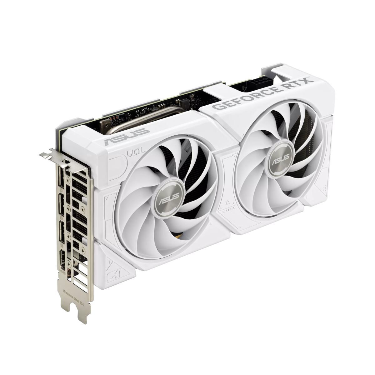 Видеокарта ASUS Dual GeForce RTX 4060 EVO WHITE OC Edition - xstore.md photo 3