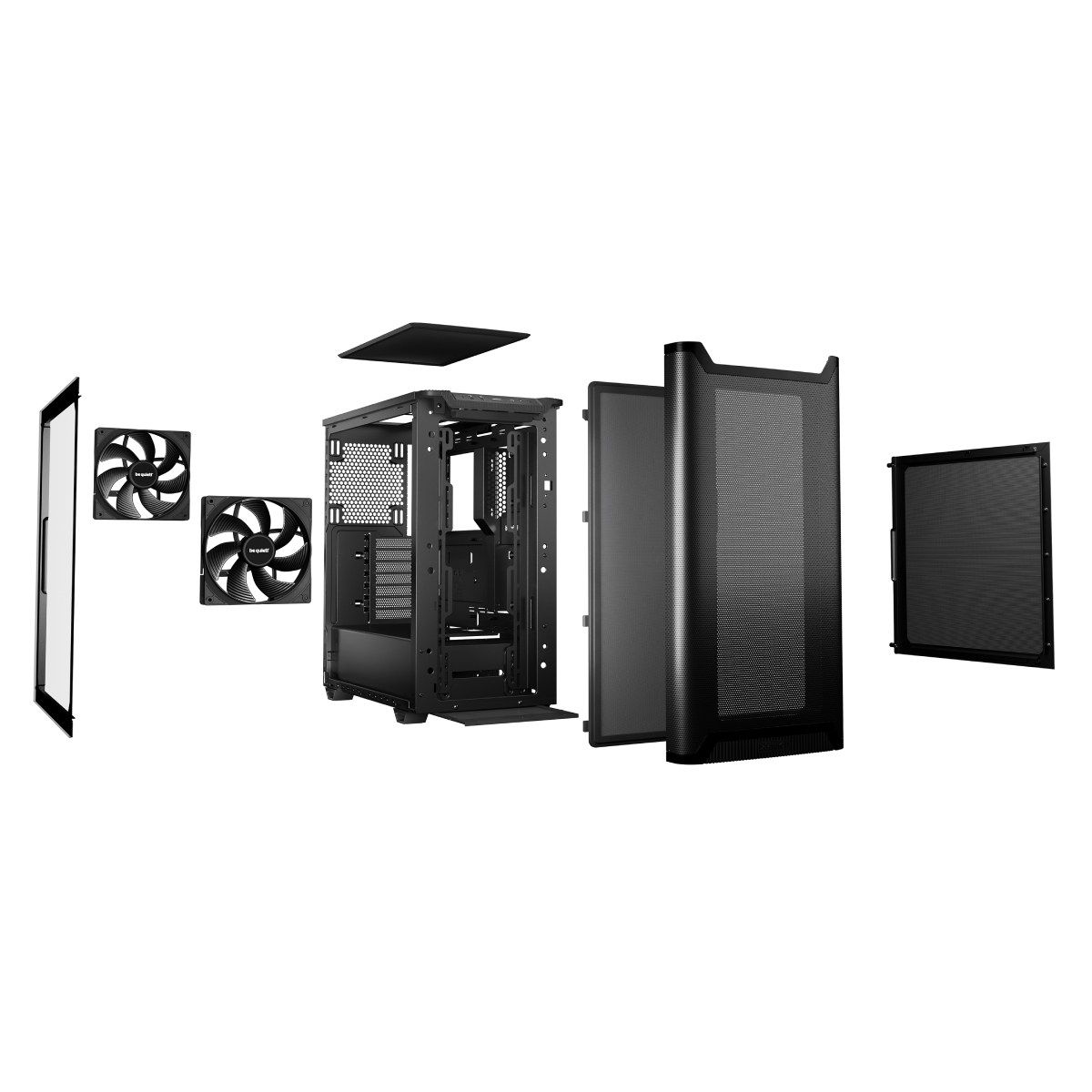 Корпус ПК be quiet! Pure Base 501 Airflow Window, Black - xstore.md photo 2