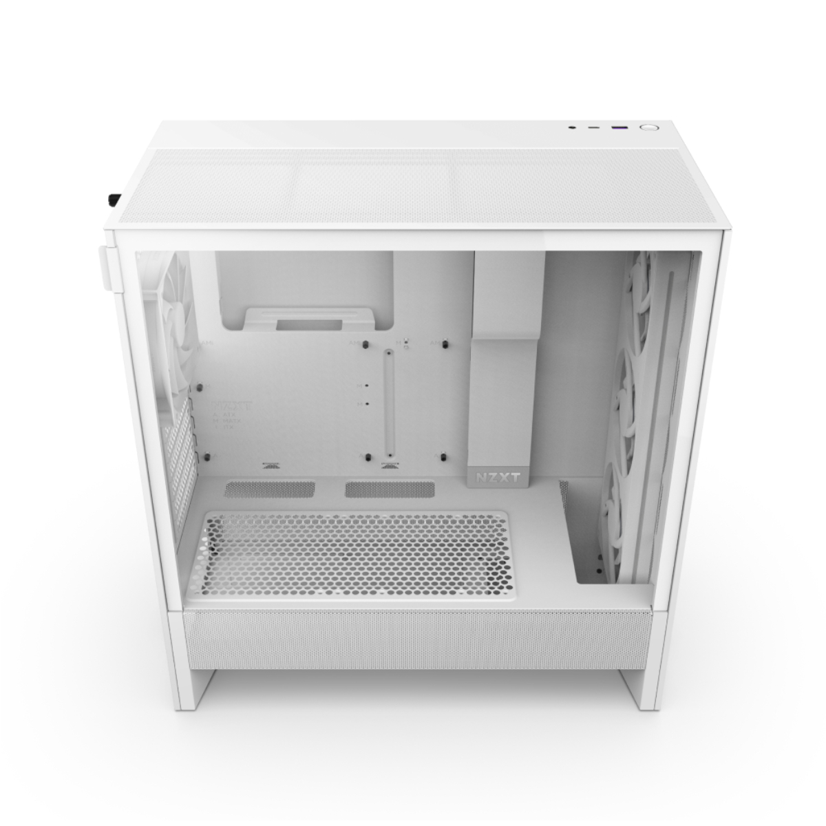 Carcasă PC NZXT H5 Flow RGB, White (CC-H52FW-R1) în Moldova - xstore.md photo 1