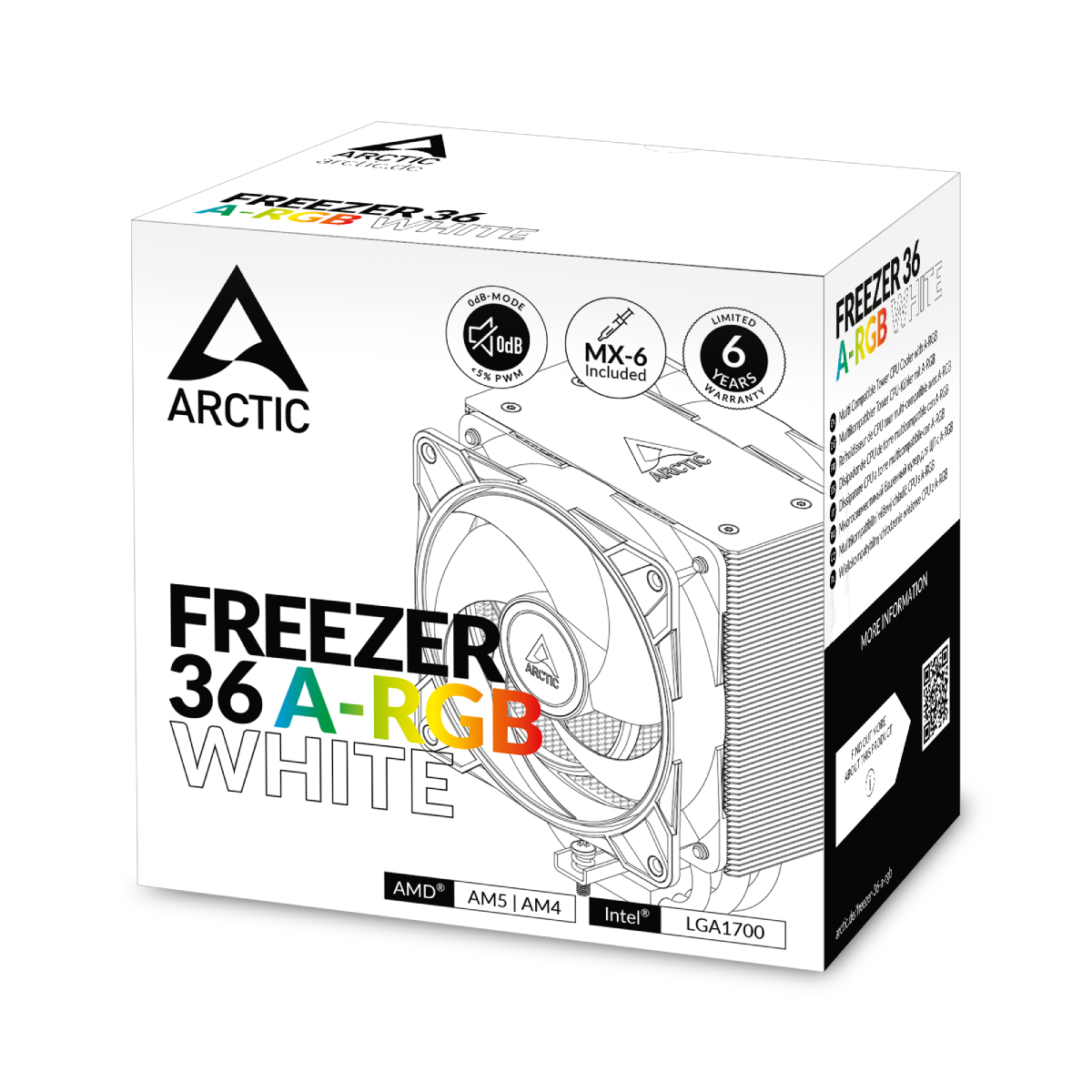 Кулер Arctic Freezer 36 A-RGB, White в Молдове - xstore.md photo 4